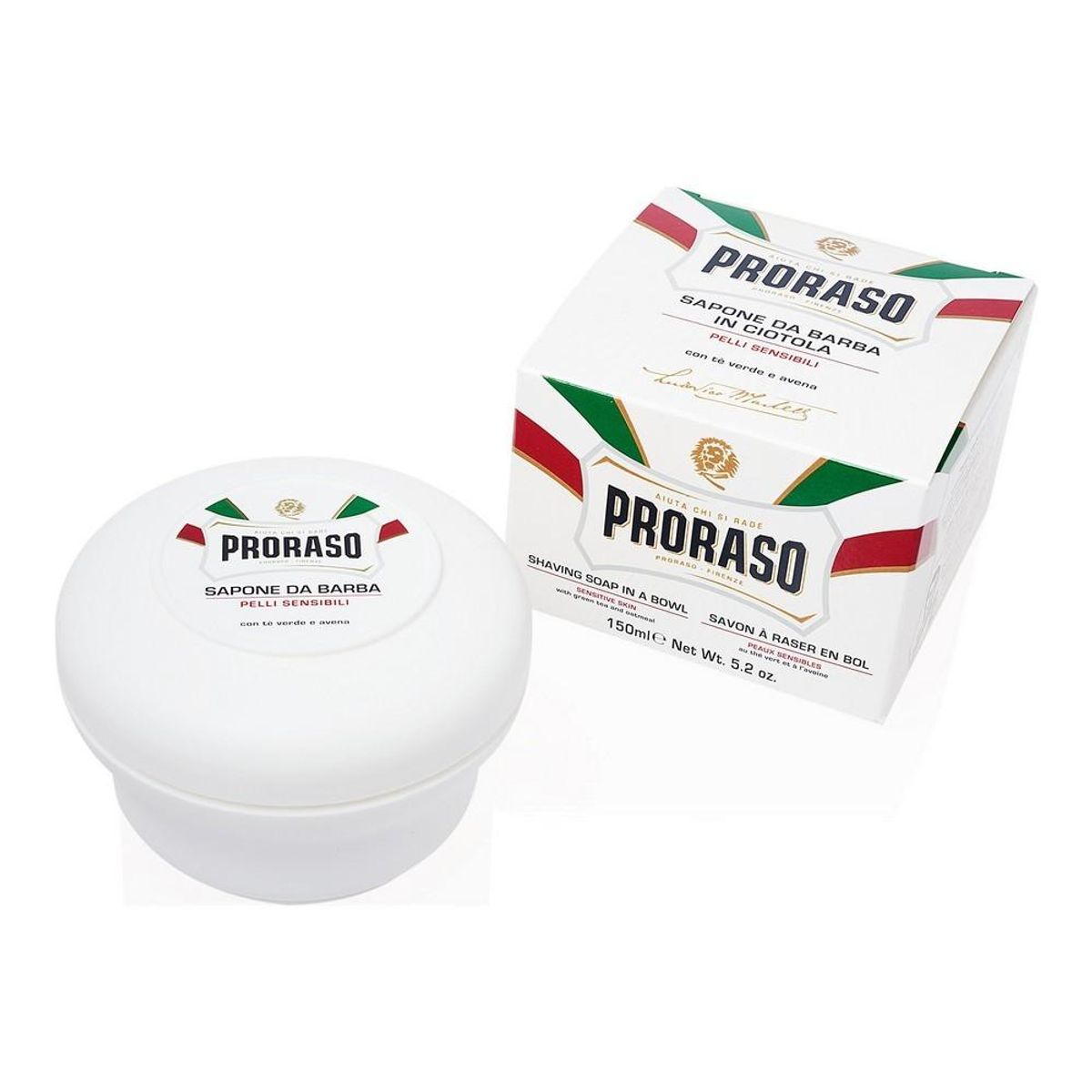 Barbersæbe White Proraso Pelli Sensibli 150 ml