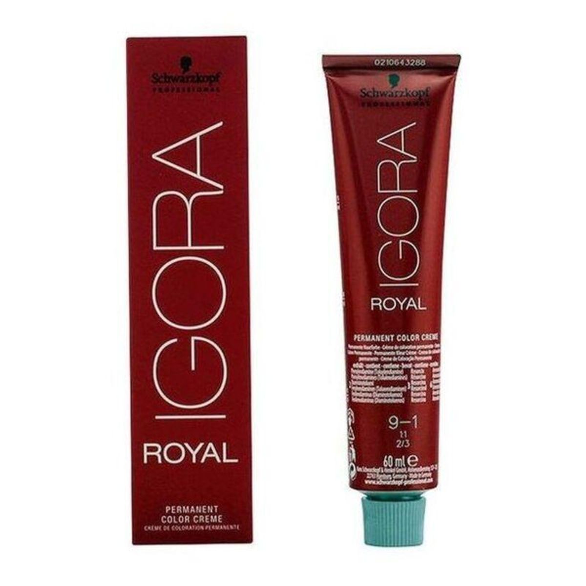 Farve uden Ammoniak Igora Royal Schwarzkopf 14622 Nº 9-1 Nº 9.0-rubio muy claro Nº 8.0-rubio claro 60 ml