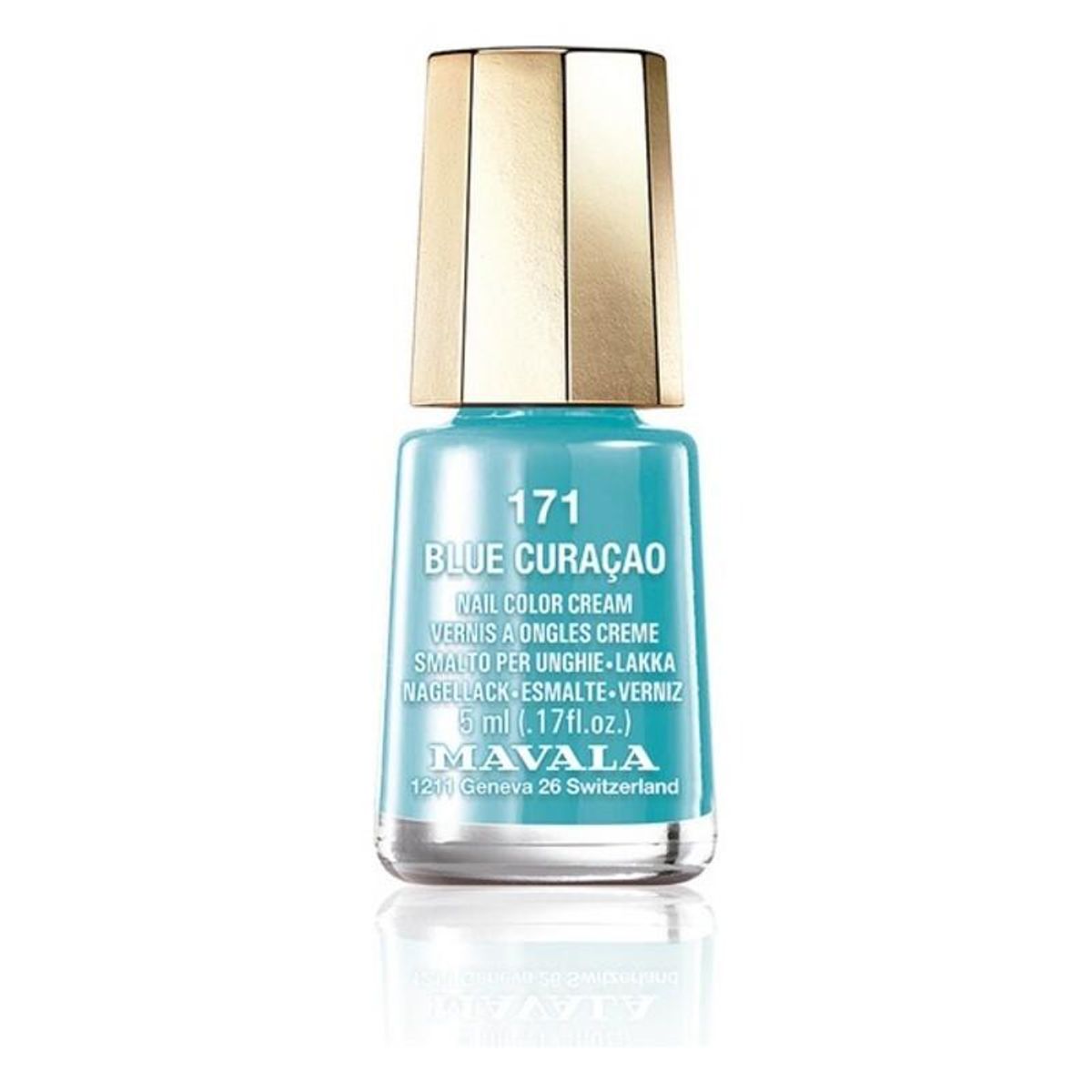 Neglelak Nail Color Cream Mavala 171-blue curaçao (5 ml)