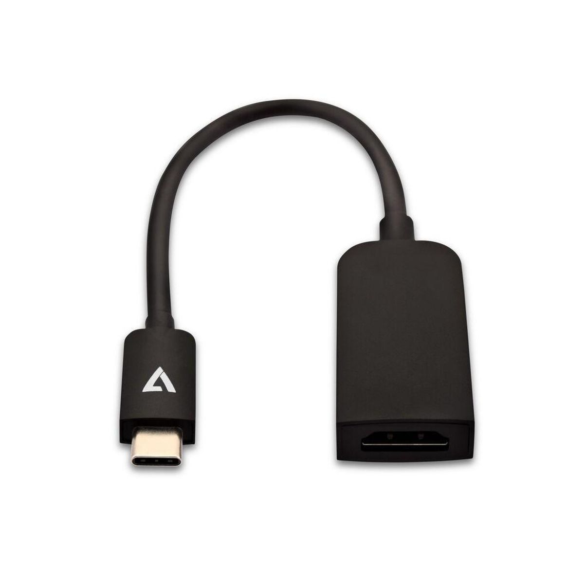 USB C til HDMI-adapter V7 V7UCHDMISL-1E Sort