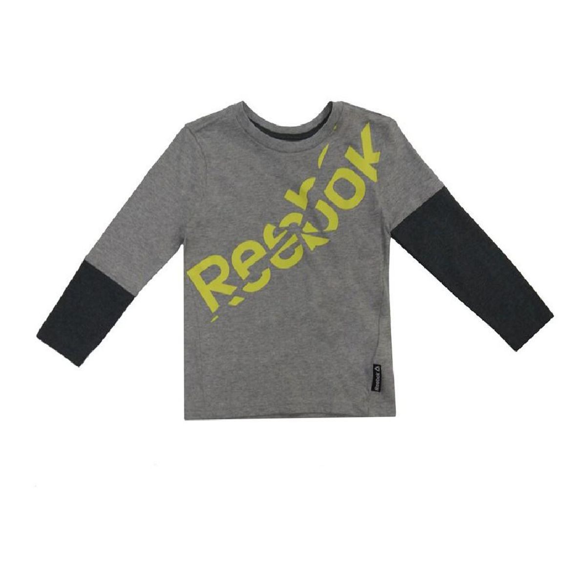 Langærmet T-shirt Reebok B LS TEE Mørkegrå 3-4 år