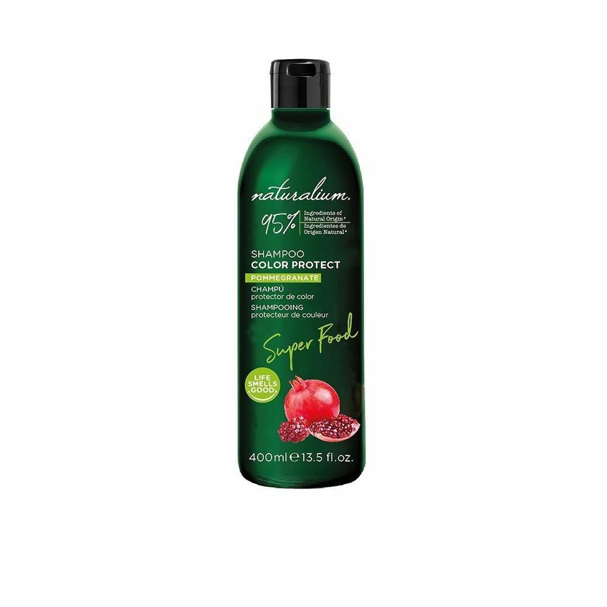 Shampoo til farvebevaring Naturalium Super Food Granatæble (400 ml)