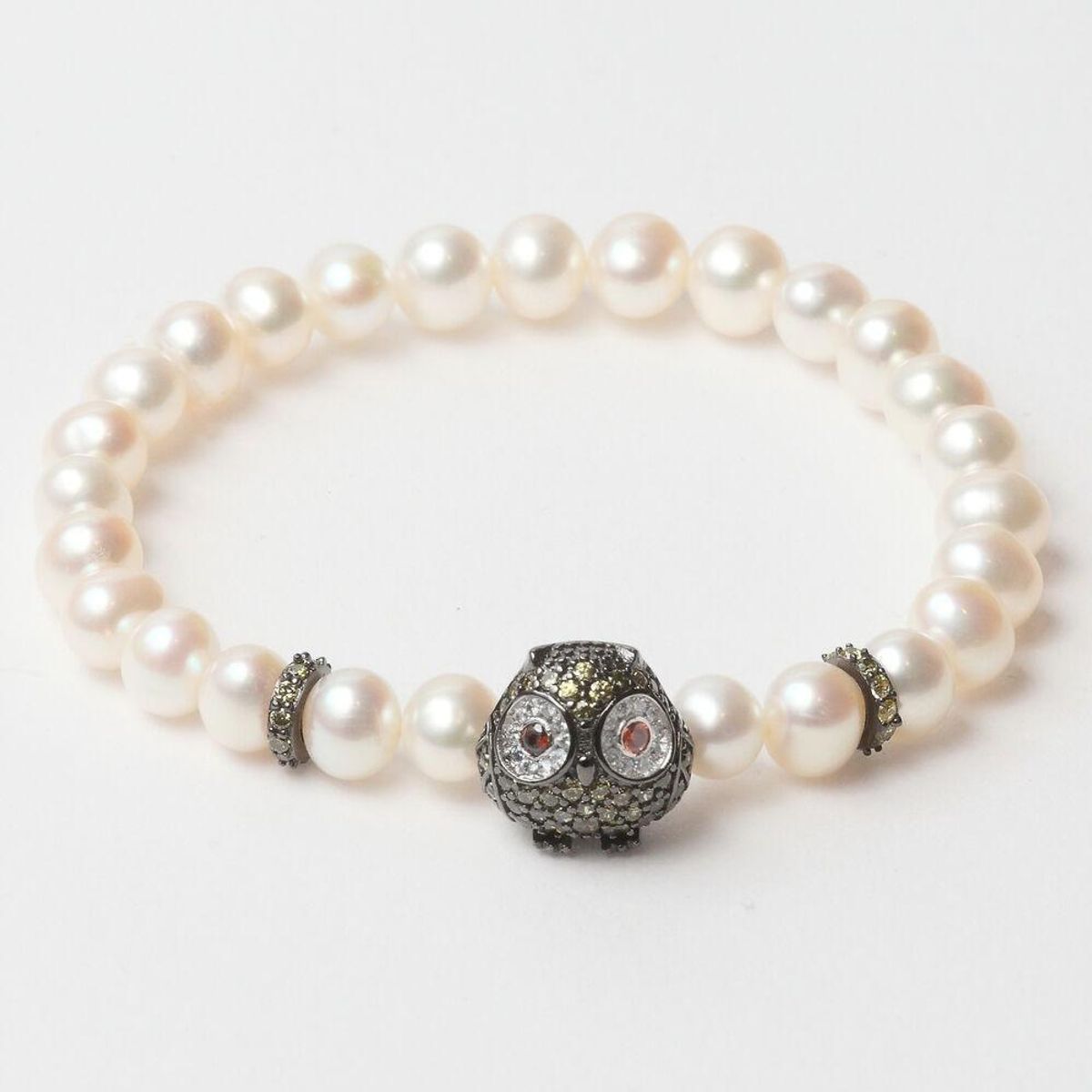 Armbånd til kvinder Lancaster JLA-BR-OWL-3-WH 16 mm