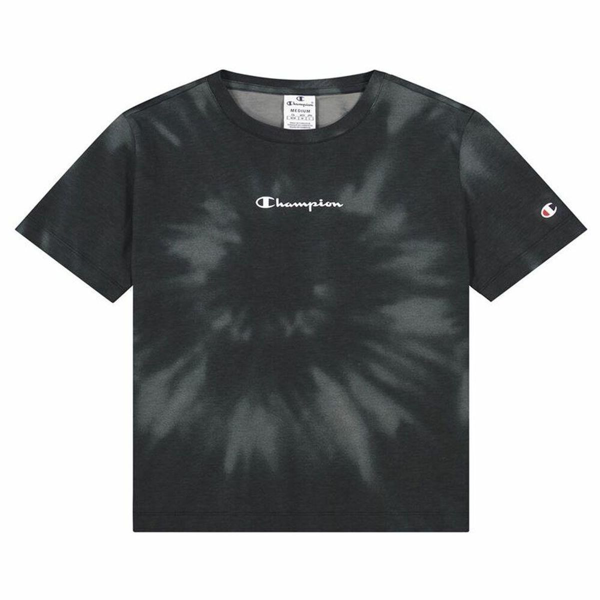 Kortærmet T-shirt til Kvinder Champion Croptop Sort XS