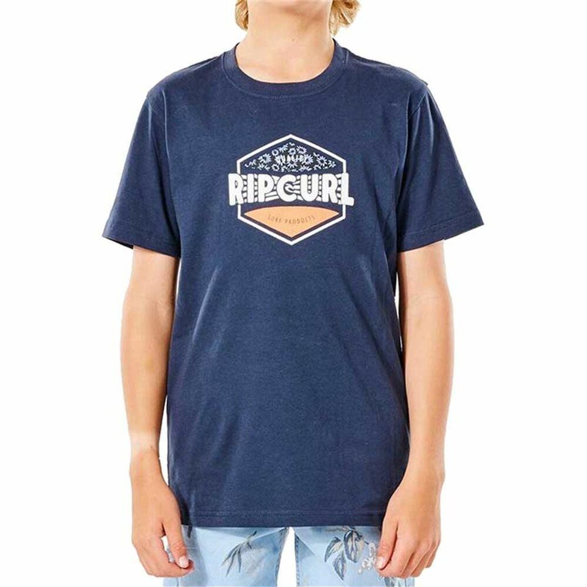 Børne Kortærmet T-shirt Rip Curl Filler Tee B Blå 8 år