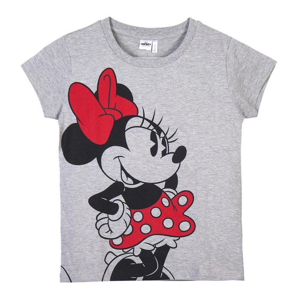 Børne Kortærmet T-shirt Minnie Mouse Grå 8 år