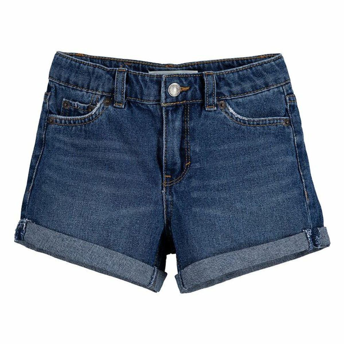 Jeans Levi's Girlfriend Shorty Blue Pige Lysestålblå 5 år