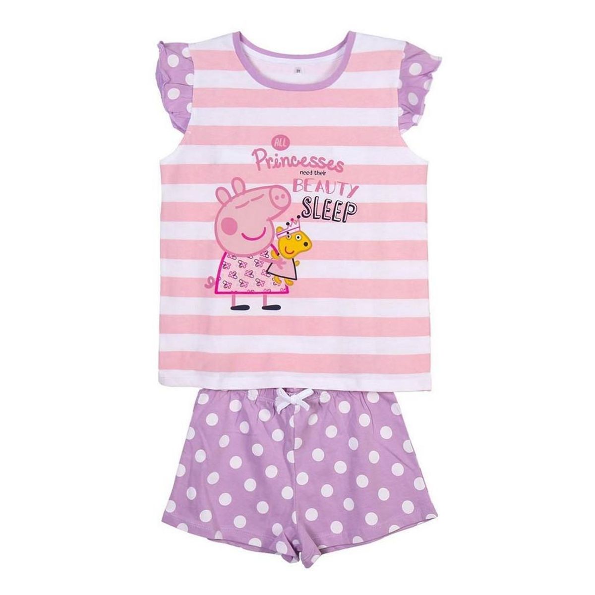 Børnepyjamasser Peppa Pig Pink Lilla 4 år