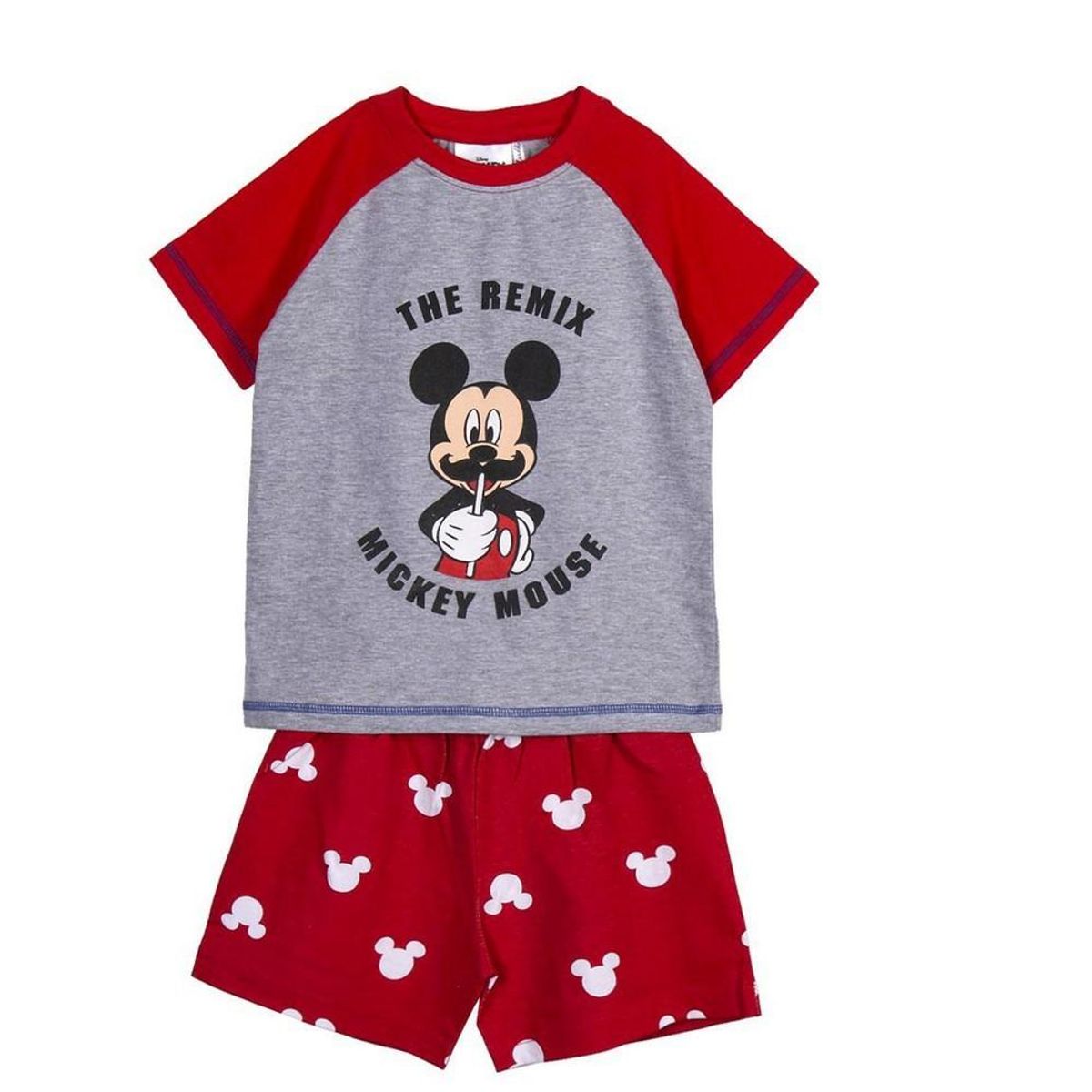 Børnepyjamasser Mickey Mouse Rød Grå 4 år