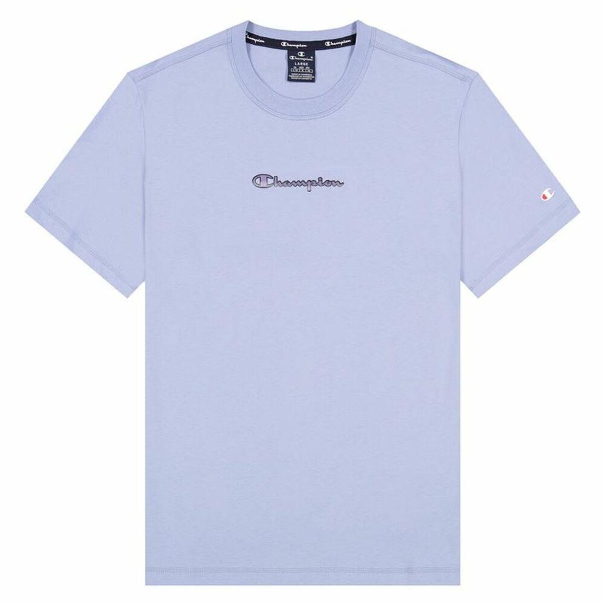 Kortærmet T-shirt Champion Crewneck M Lilla M