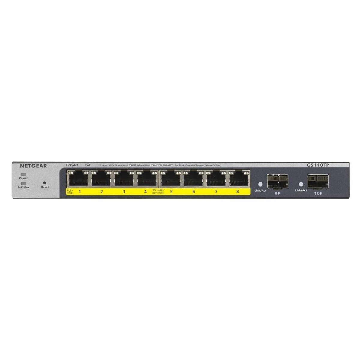 Switch Netgear GS110TP-300EUS Sort