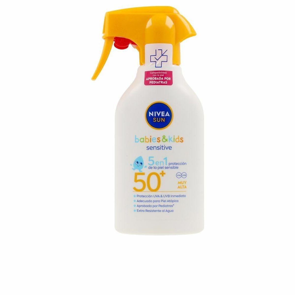 Solcreme spray til børn Nivea Sun Kids Sensitive SPF 50+ 270 ml