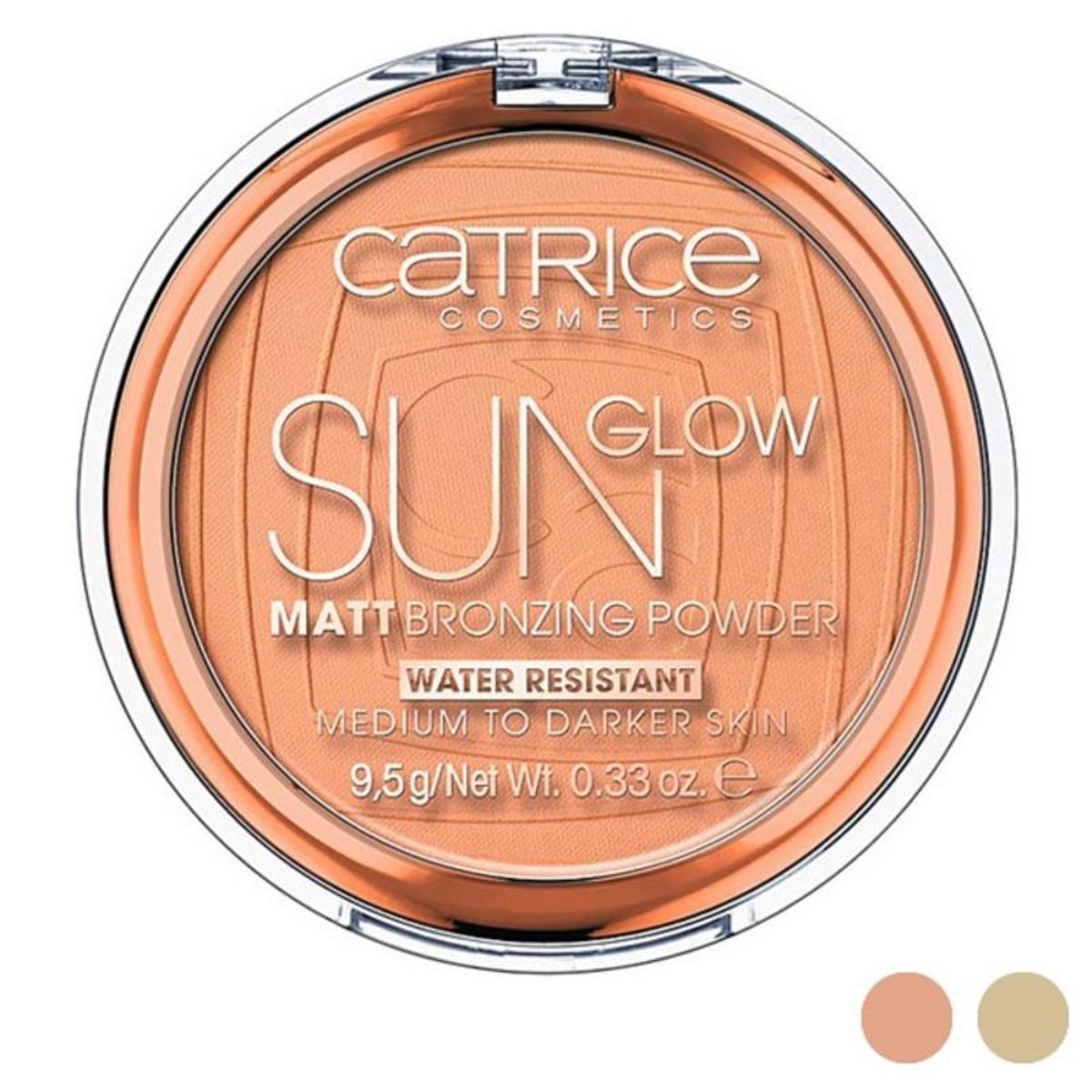 Selvbruner Pulver Sun Glow Matt Catrice (9,5 g) 9,5 g 030-medium bronze 9,5 gr