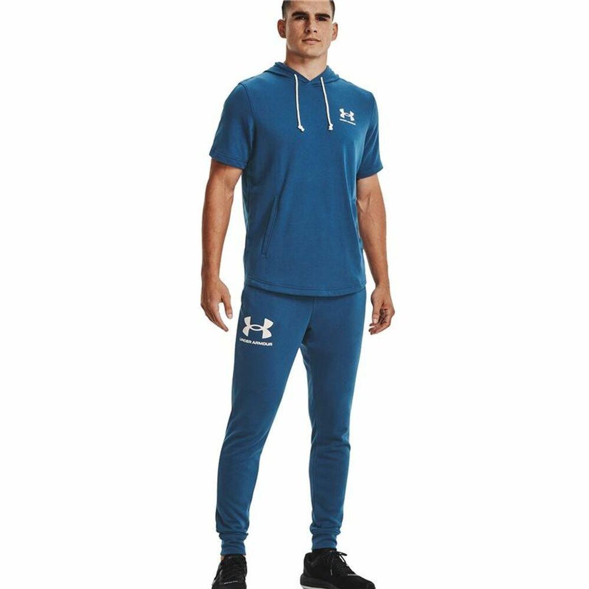 Bokser til voksne Under Armour Rival Terry Blå Mænd XL