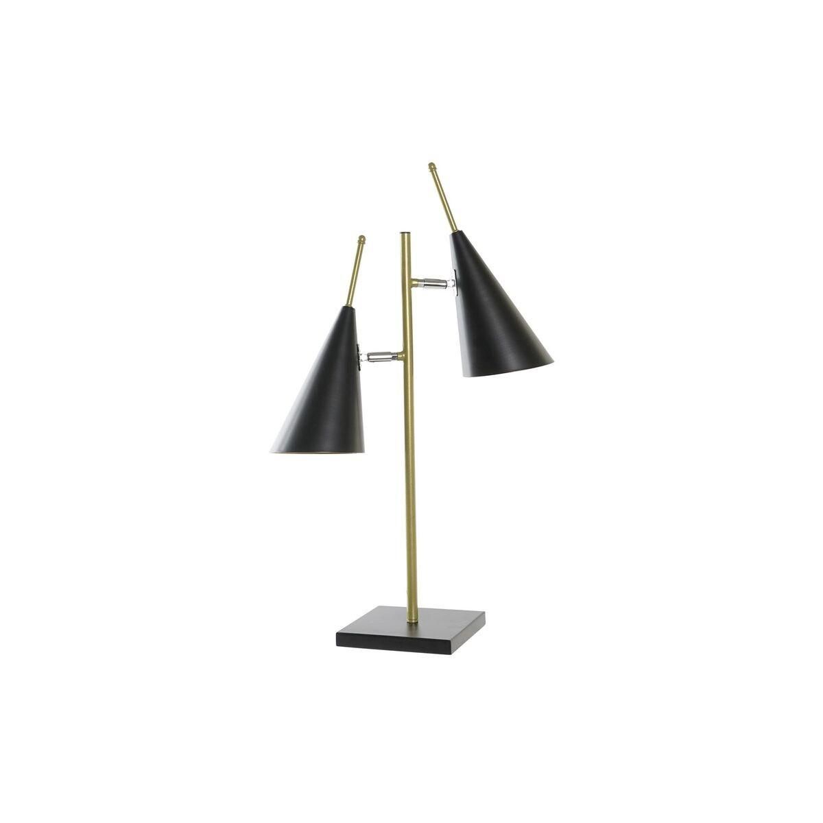 Bordlampe Sort Gylden Metal 25 W 220 V 38 x 16 x 64 cm