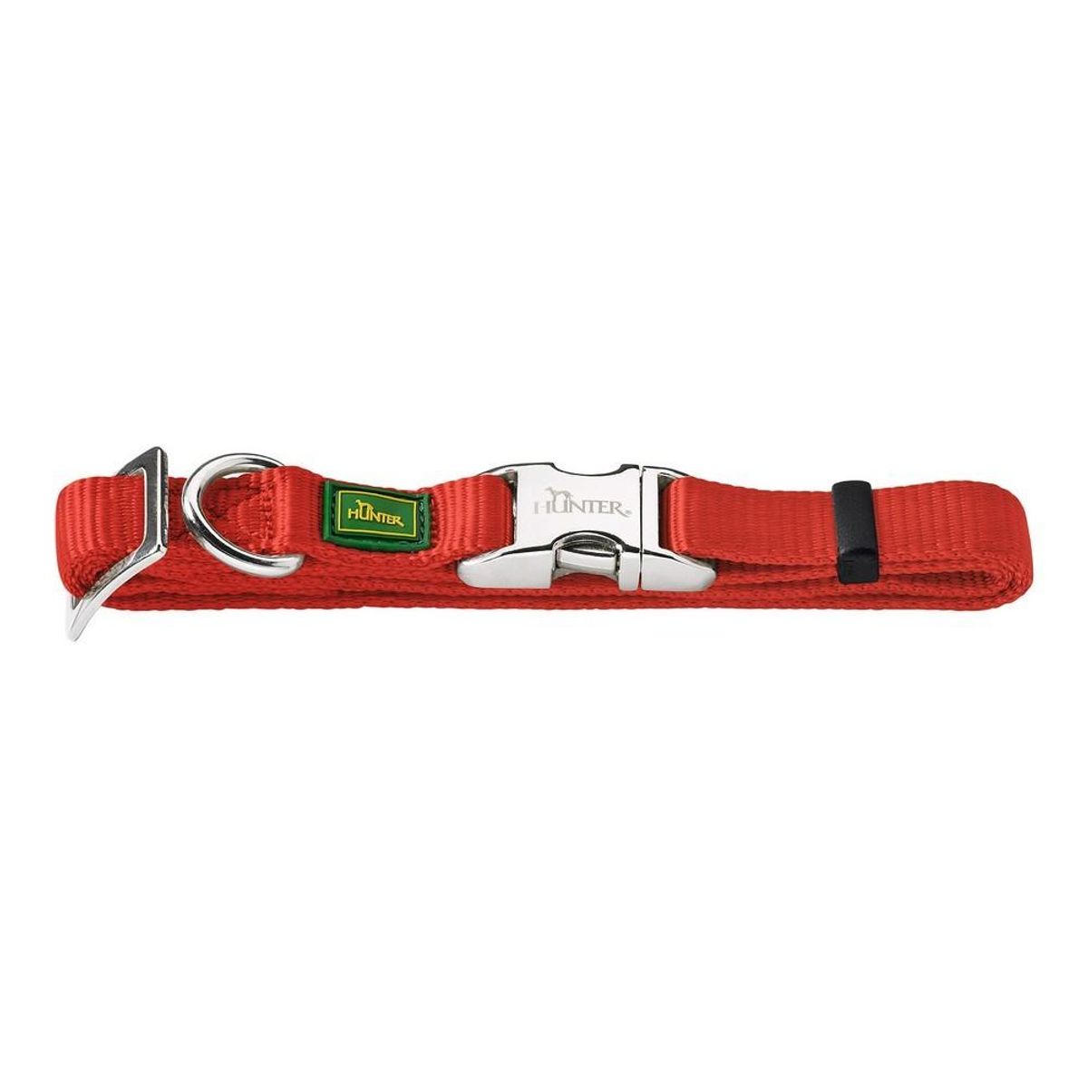 Hundehalsbånd Hunter Alu-Strong Rød Størrelse M (40-55 cm)