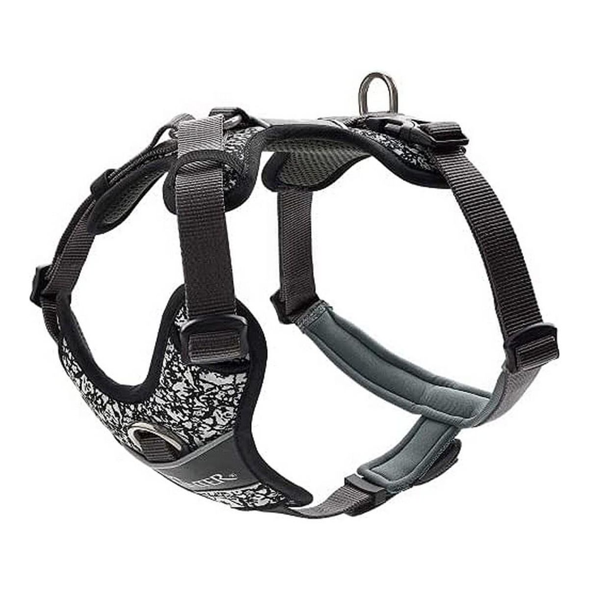 Hundesele Hunter Divo Reflekterende Sort/Grå L/XL (79-107 cm)