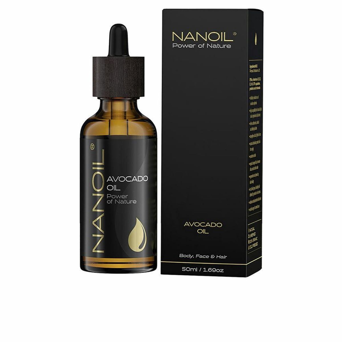 Ansigtsolie Nanoil Power Of Nature Avocadoolie 50 ml