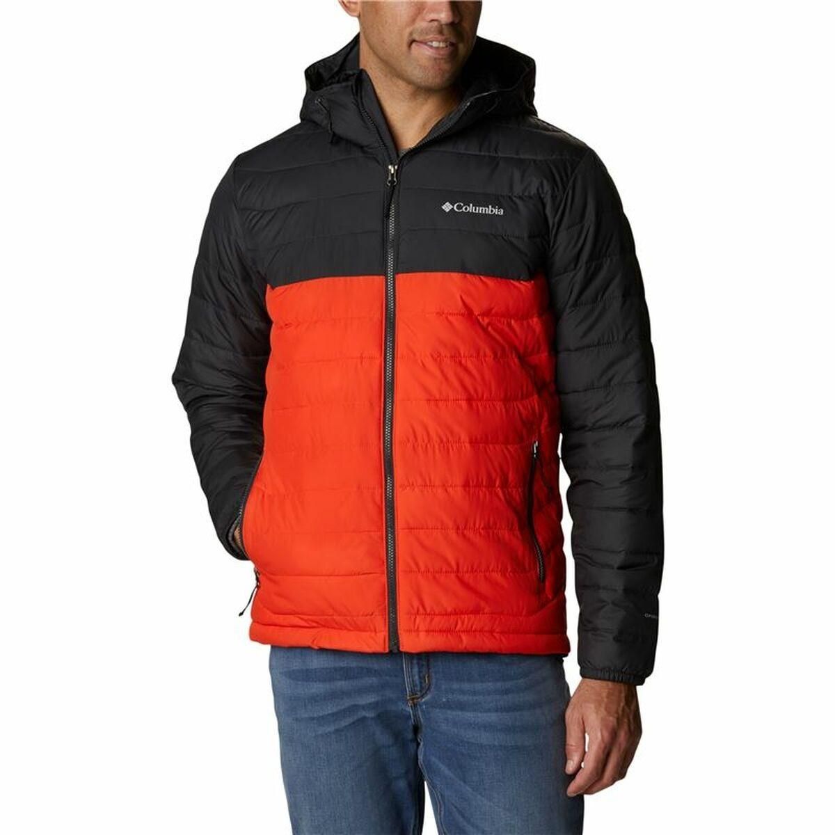 Sportsjakke til Mænd Columbia Powder Lite&trade; Sort Orange XL