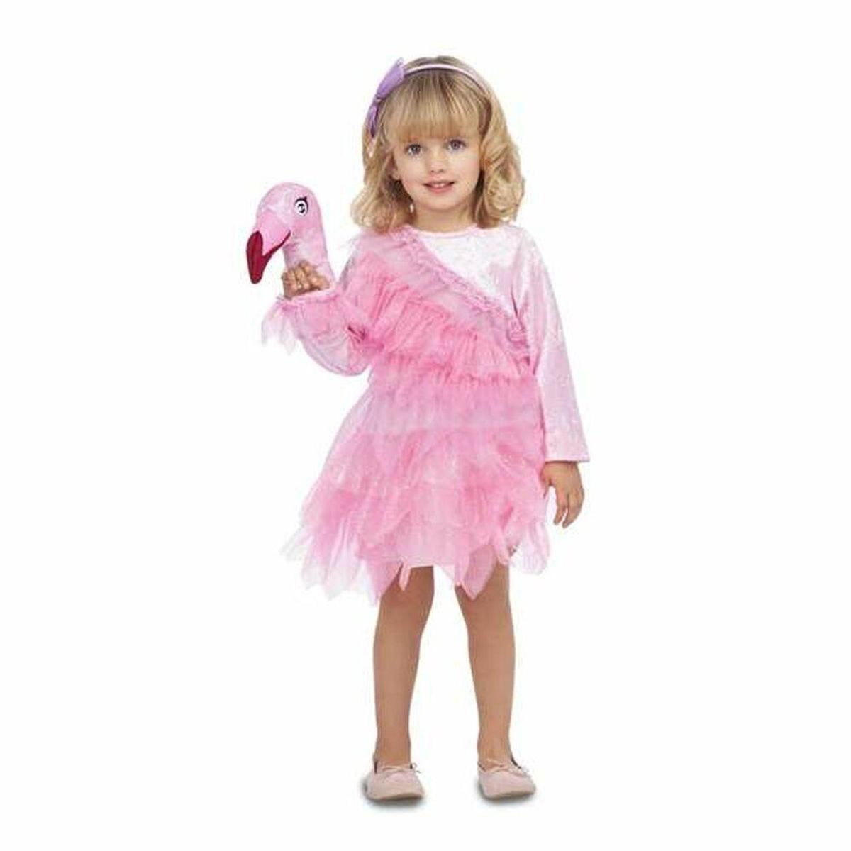 Kostume til børn Ballerina Flamingo 1-2 år