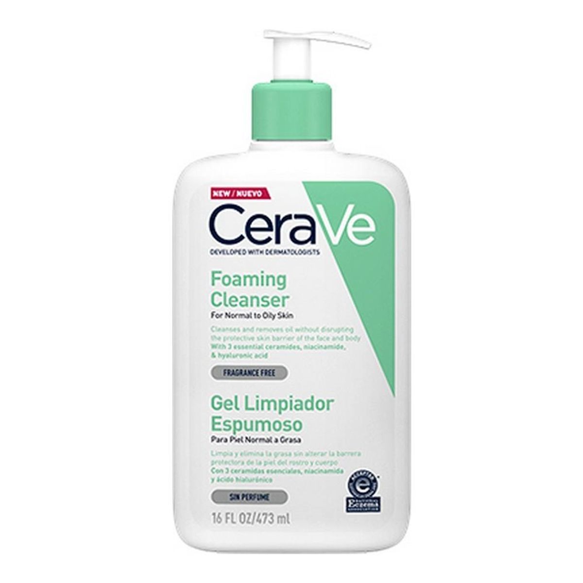 Skummende Rensegel CeraVe Foaming Cleanser 473 ml