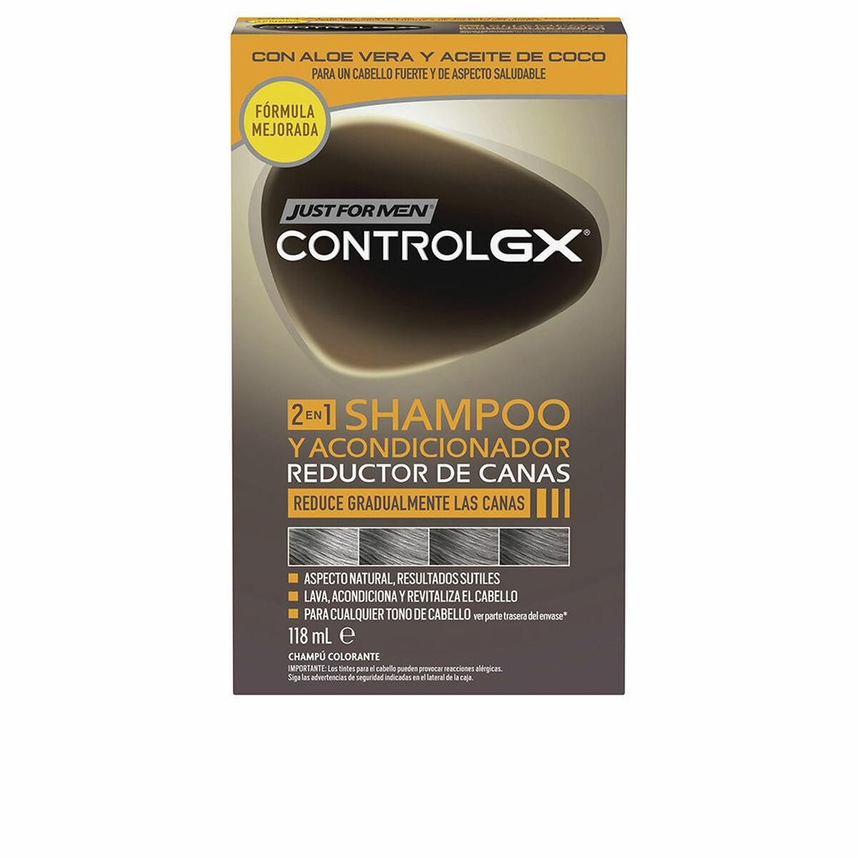 Shampoo + Hårbalsam Just For Men Control Gx 118 ml