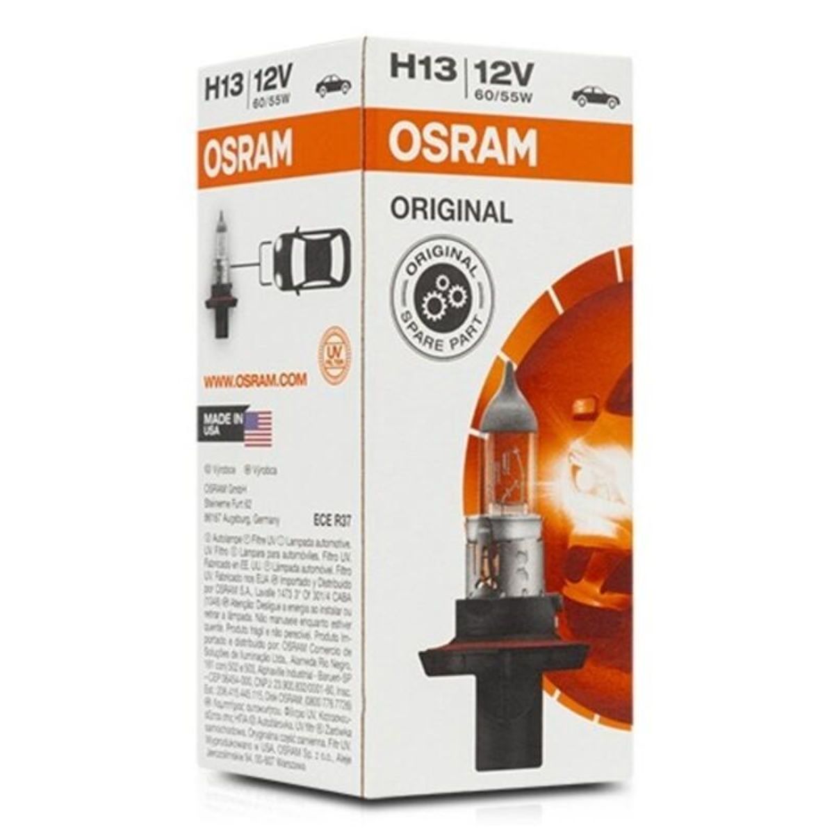 Pære til køretøj Osram O13 H13 12V 55W