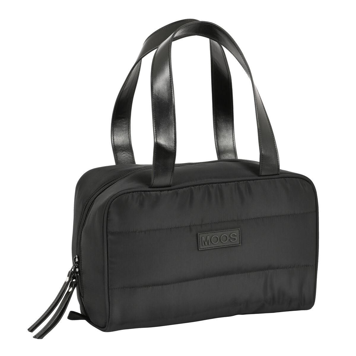 Skoletoilettaske Moos Negro Med puder Sort 31 x 14 x 19 cm