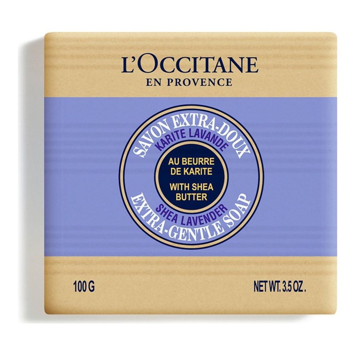 Naturlig Sæbestykke L´occitane Karité Lavendel Shea 100 g