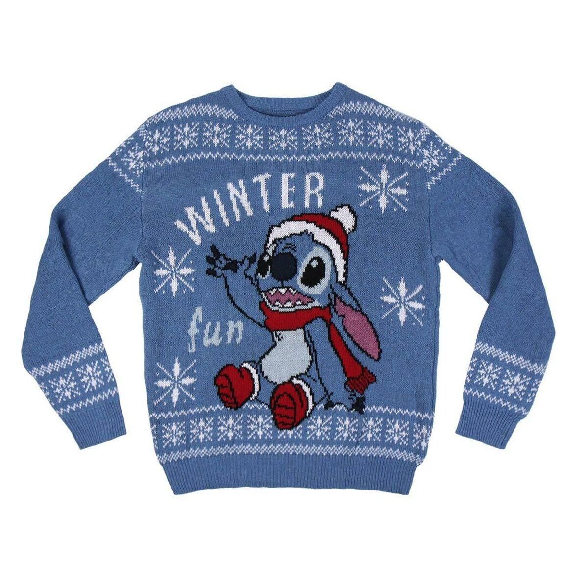 Unisex Trøje Stitch Blå XS