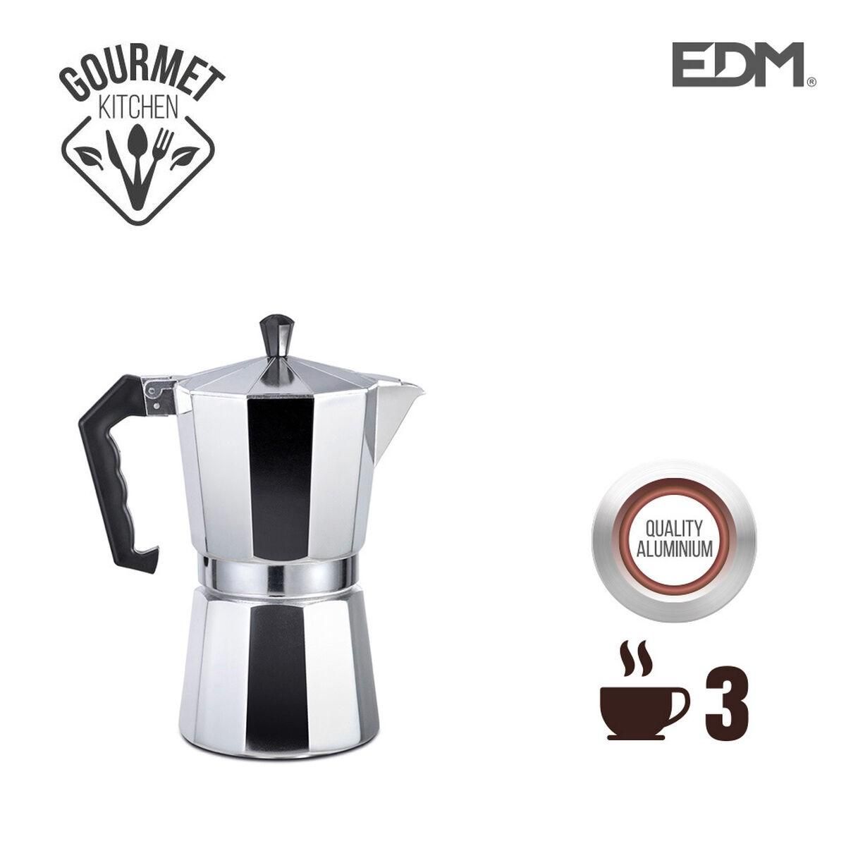 Italiensk Kaffekande EDM Aluminium 3 Skodelice