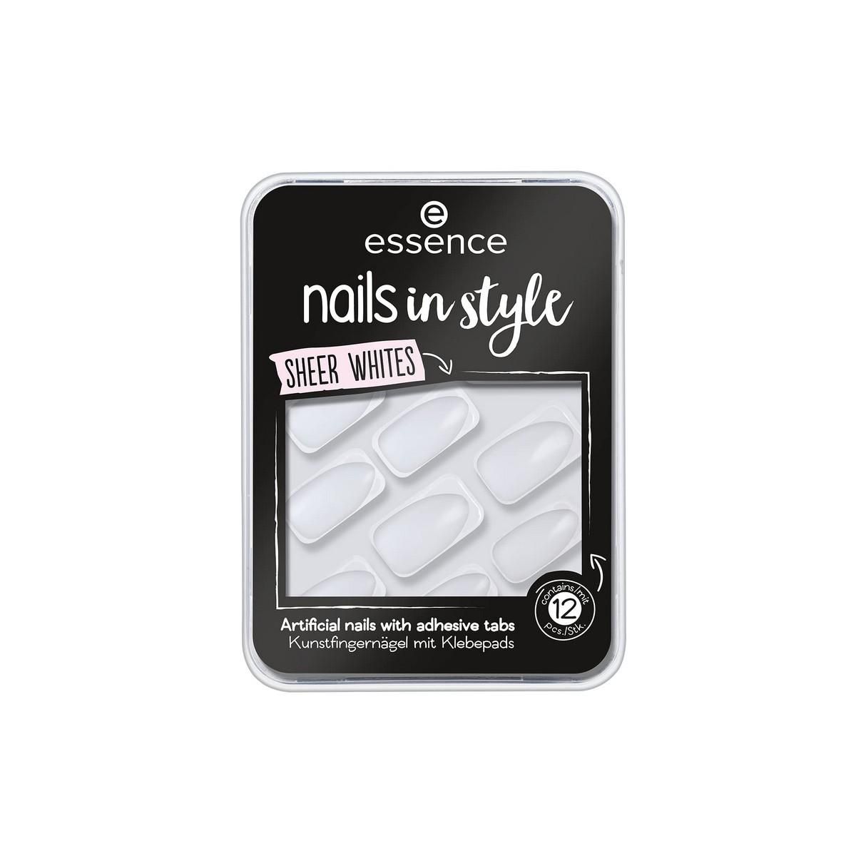 Falske negle Essence Nails In Style 11-sheer whites 12 enheder