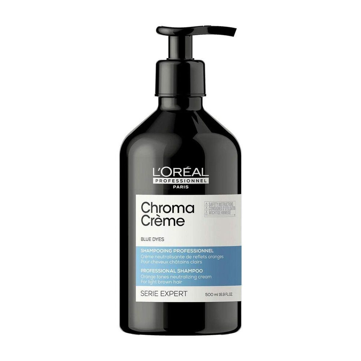 Shampoo der neutraliserer farven L'Oreal Professionnel Paris Chroma Crème Blå (500 ml)