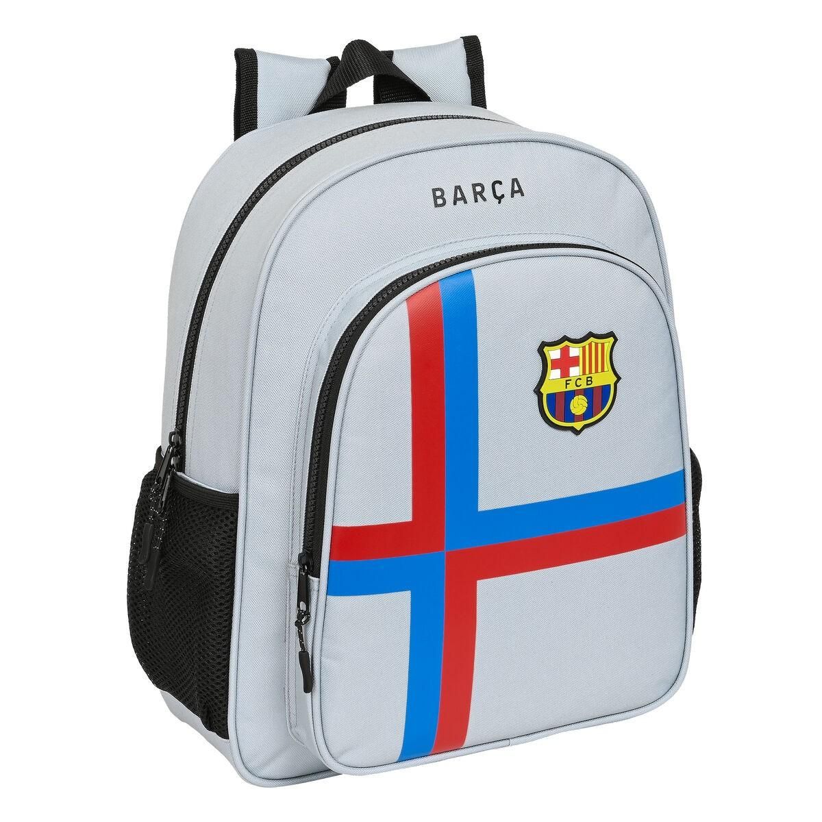 Skoletaske F.C. Barcelona Grå (32 x 38 x 12 cm)