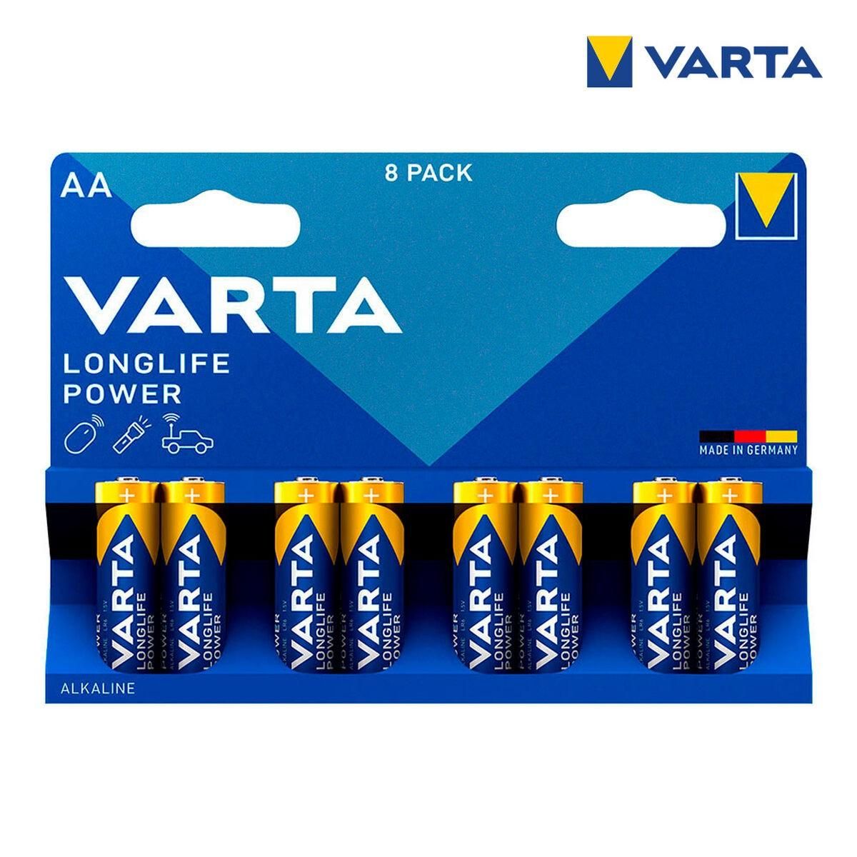 Batterier Varta Long Life Power AA (LR06) (8 Dele)