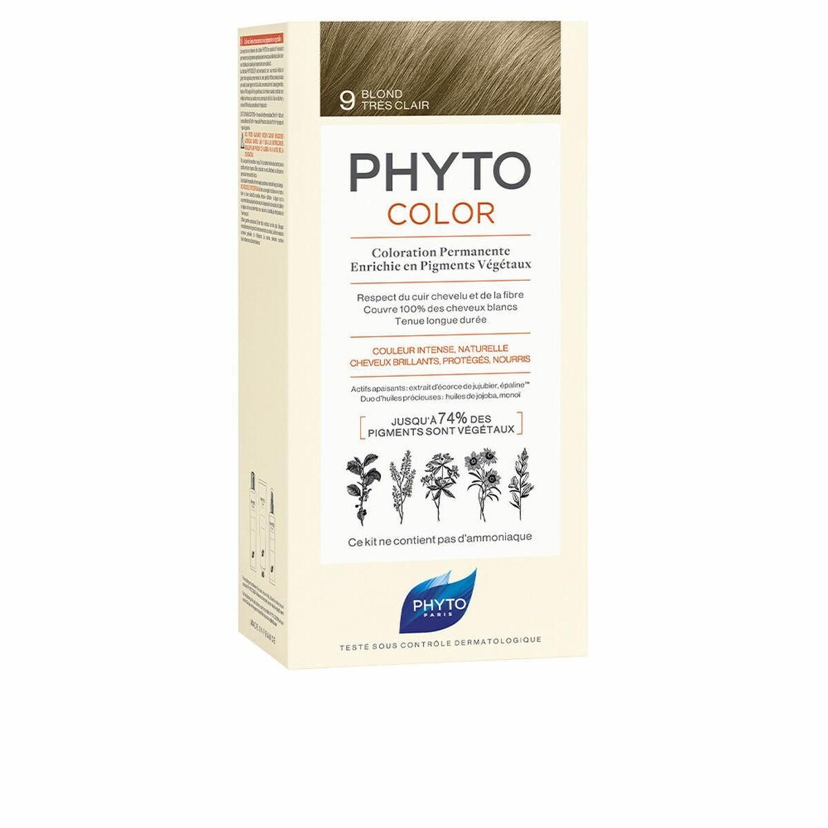 Permanent hårfarve PHYTO PhytoColor 9-rubio muy claro Uden ammoniak