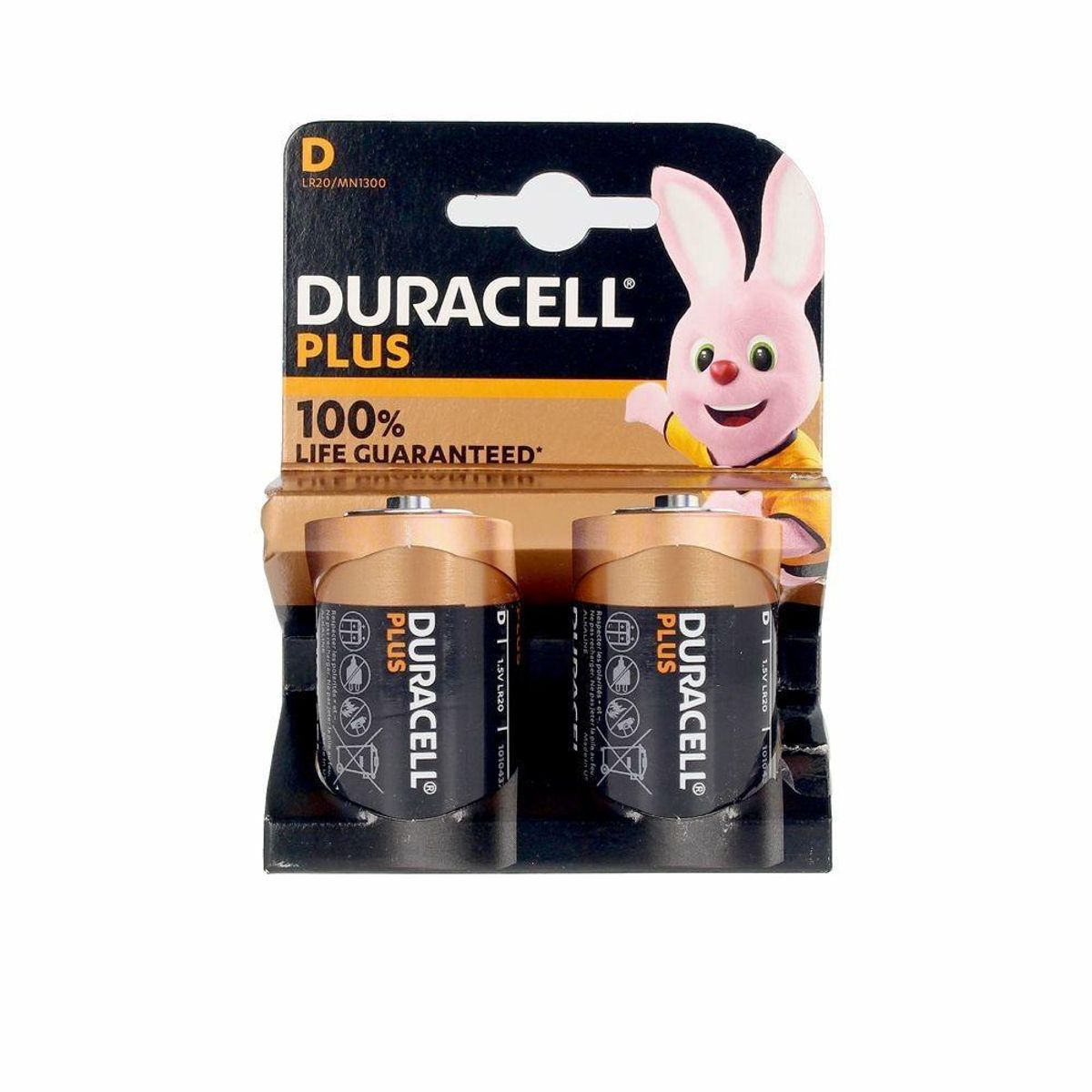 Alkalinebatterier LR20 DURACELL Plus Power D