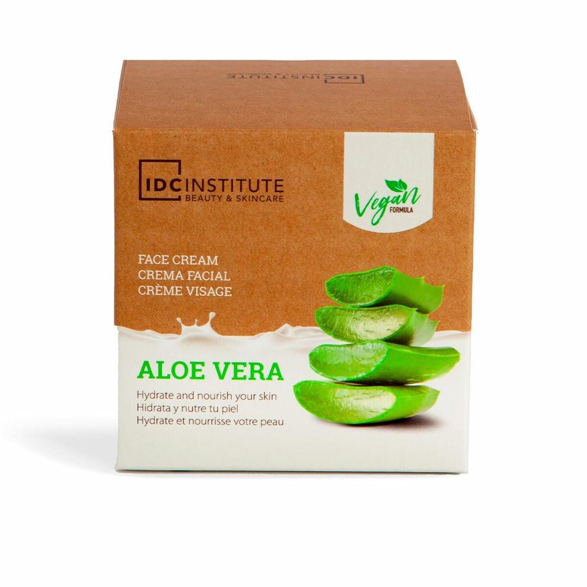 Ansigtscreme IDC Institute Aloe Vera Fugtgivende (50 ml)