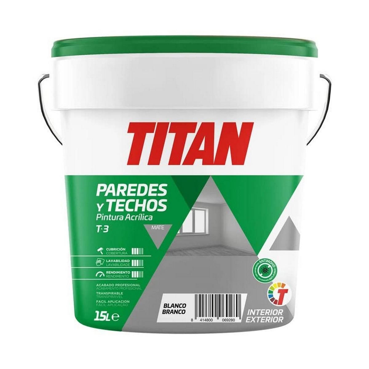 Maling Titan Hvid 15L