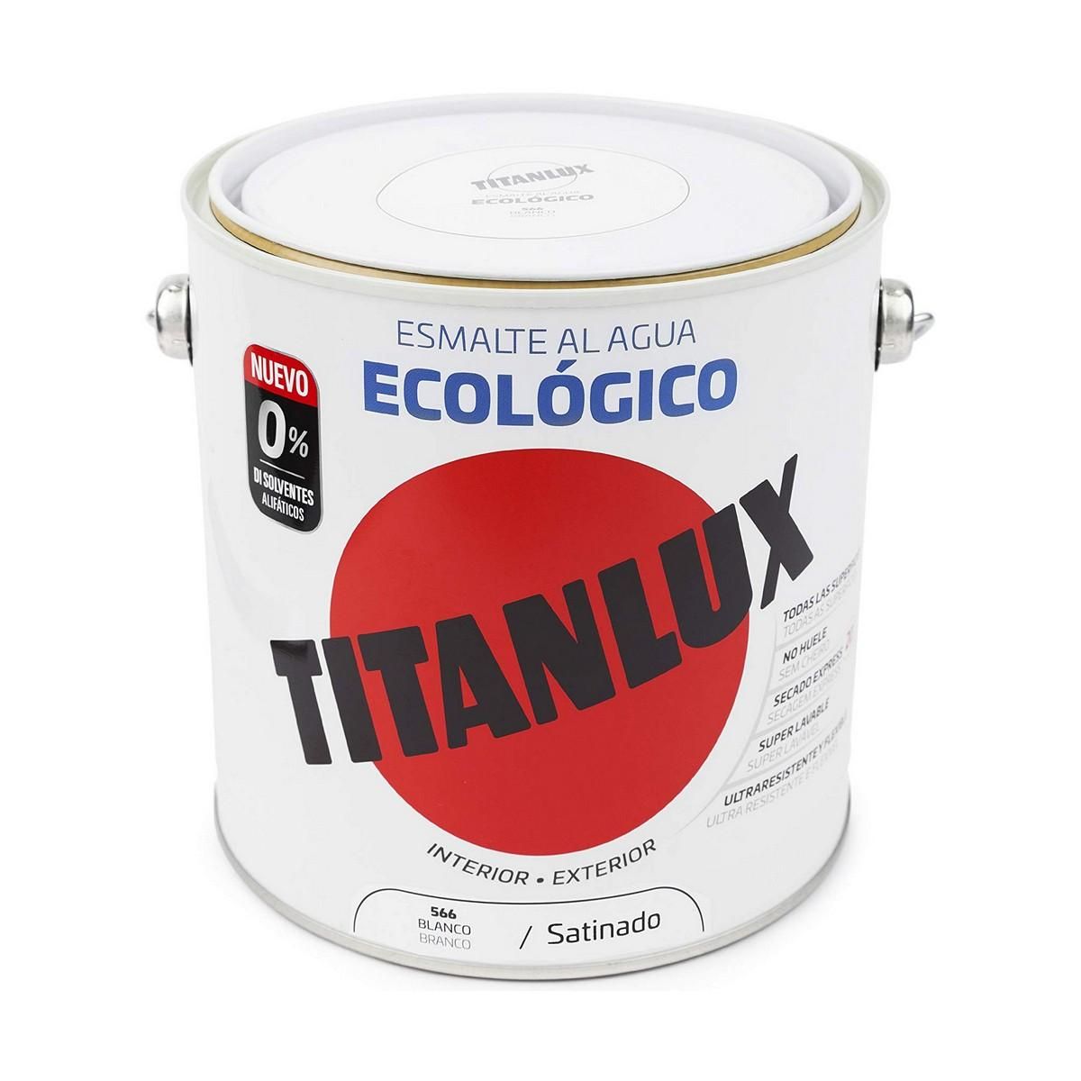 Behandling Titanlux 01t056625 Base lak I vand Hvid 2,5 L Satin finish 2,5 L