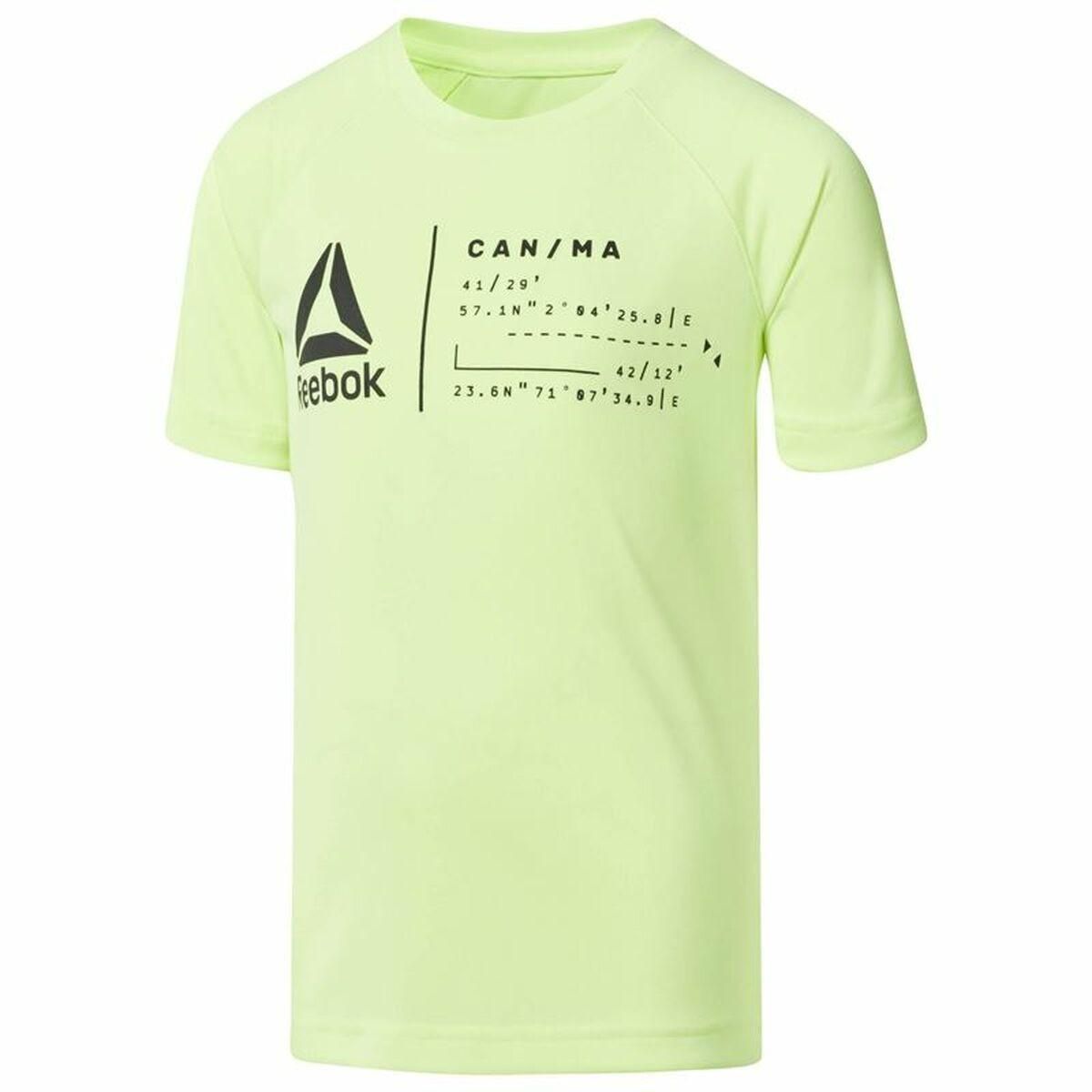 Kortærmet T-shirt til Mænd Reebok Sportswear B Wor Limegrøn XS