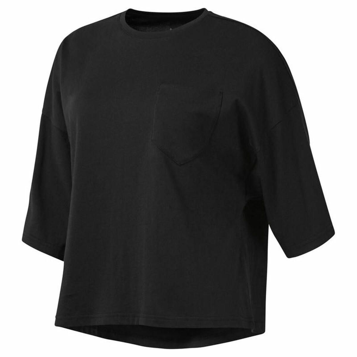 Langærmet T-shirt til Kvinder Reebok Sort S