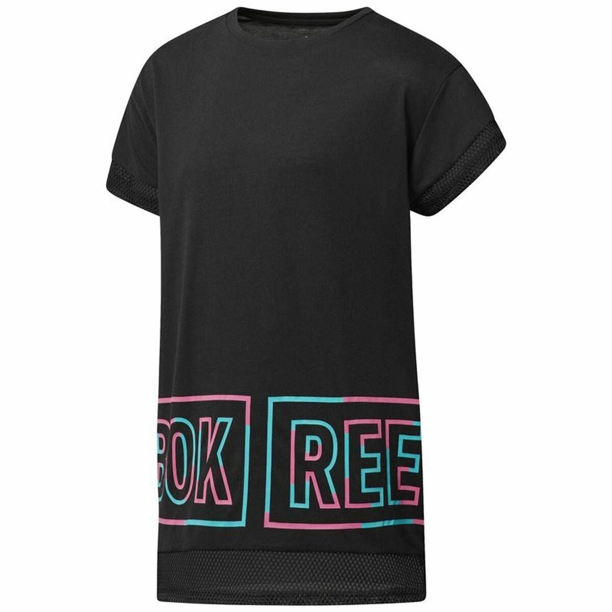 Kortærmet T-shirt til Kvinder Reebok Dance Girls Squad Sort XS