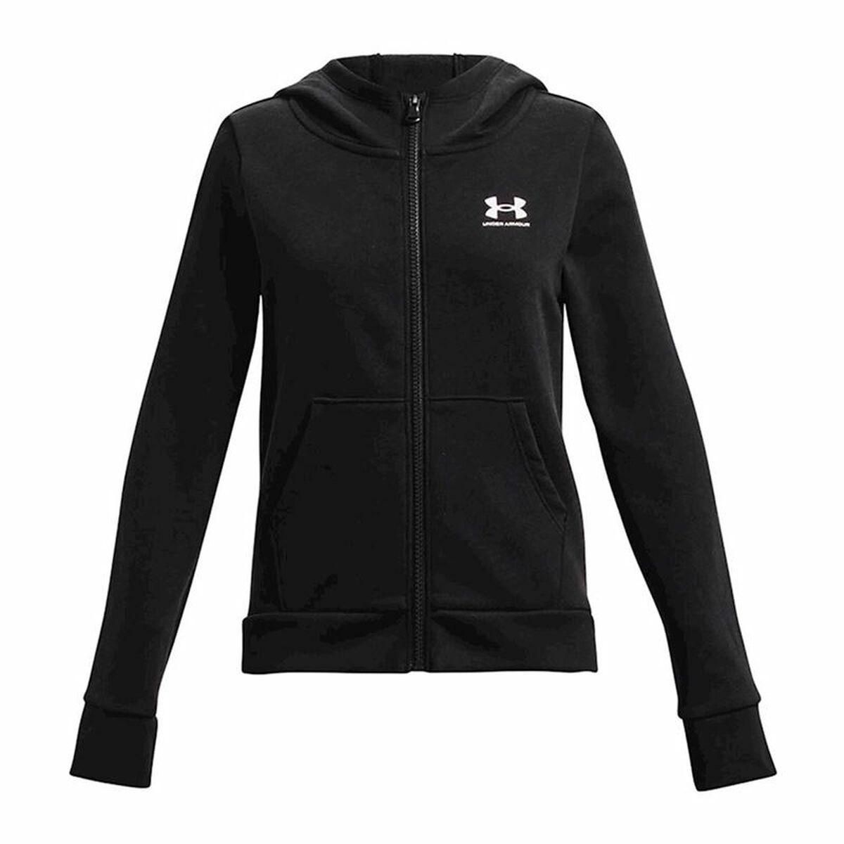 Sportsjakke til børn Under Armour Sort 7 år