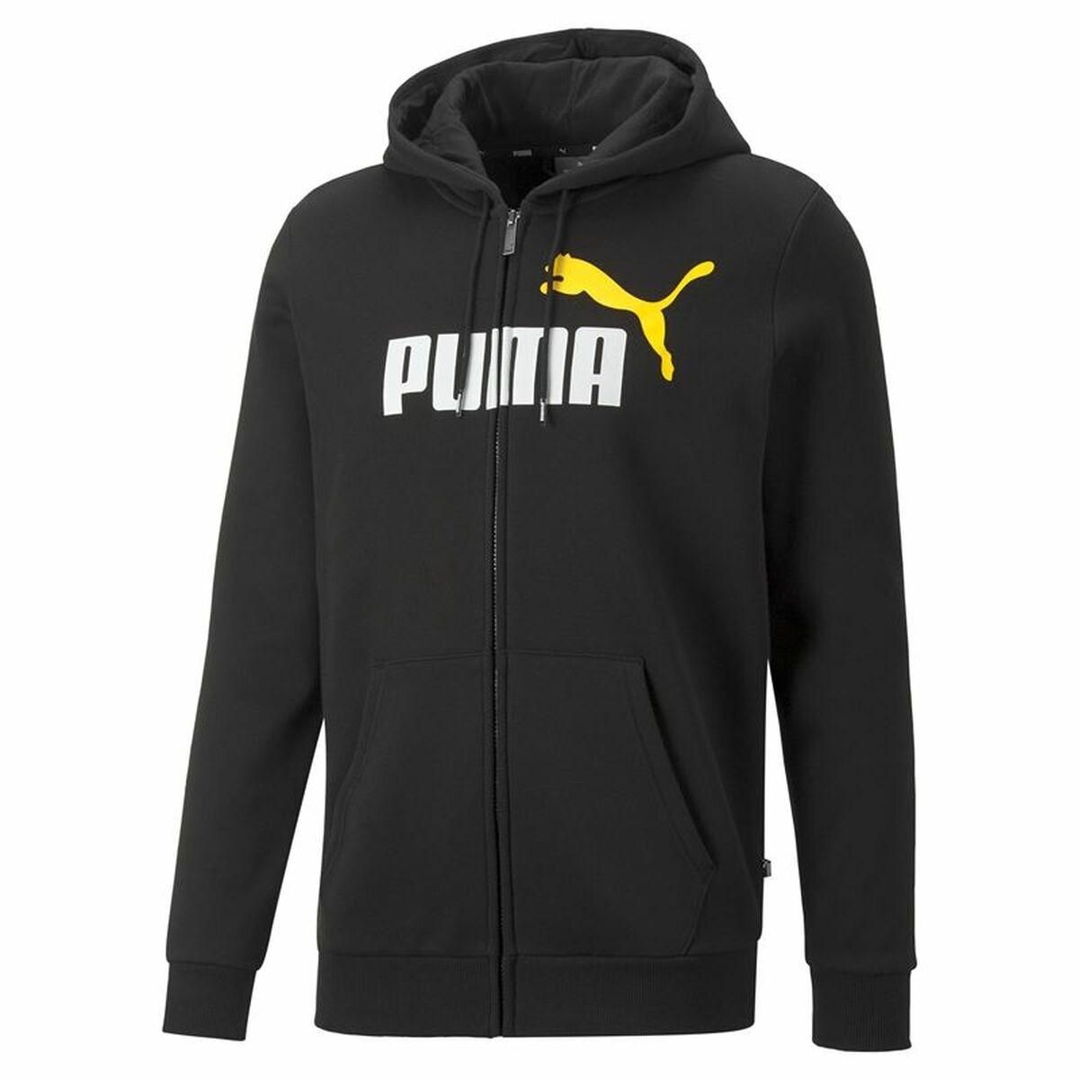 Hættetrøje til Mænd Puma Essentials Two Tone Sort M