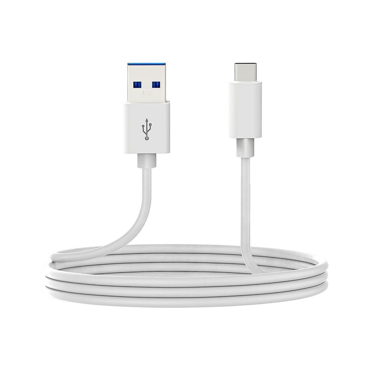 USB A til USB C-kabel DCU 30402065 Hvid