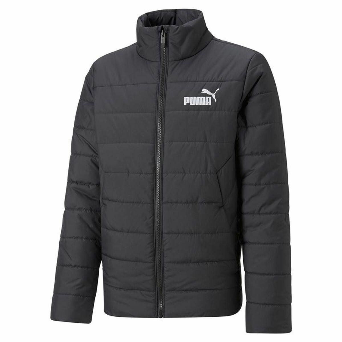 Sportsjakke til børn Puma Essentials Padded Sort 5-6 år