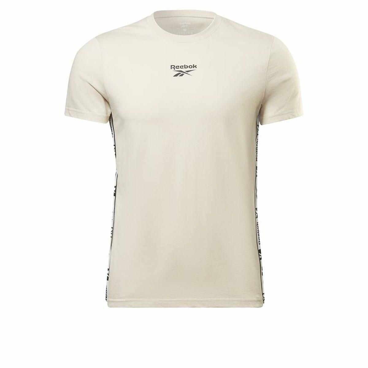 Kortærmet T-shirt til Mænd Reebok Identity Tape Beige S