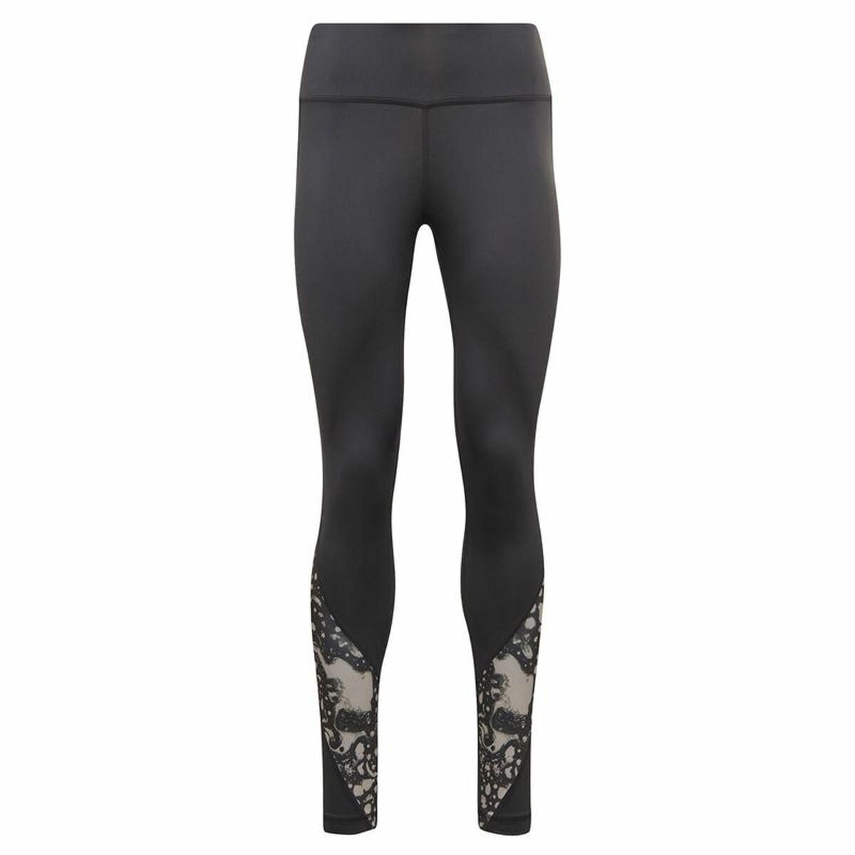 Sport leggings til kvinder Reebok Sort XS