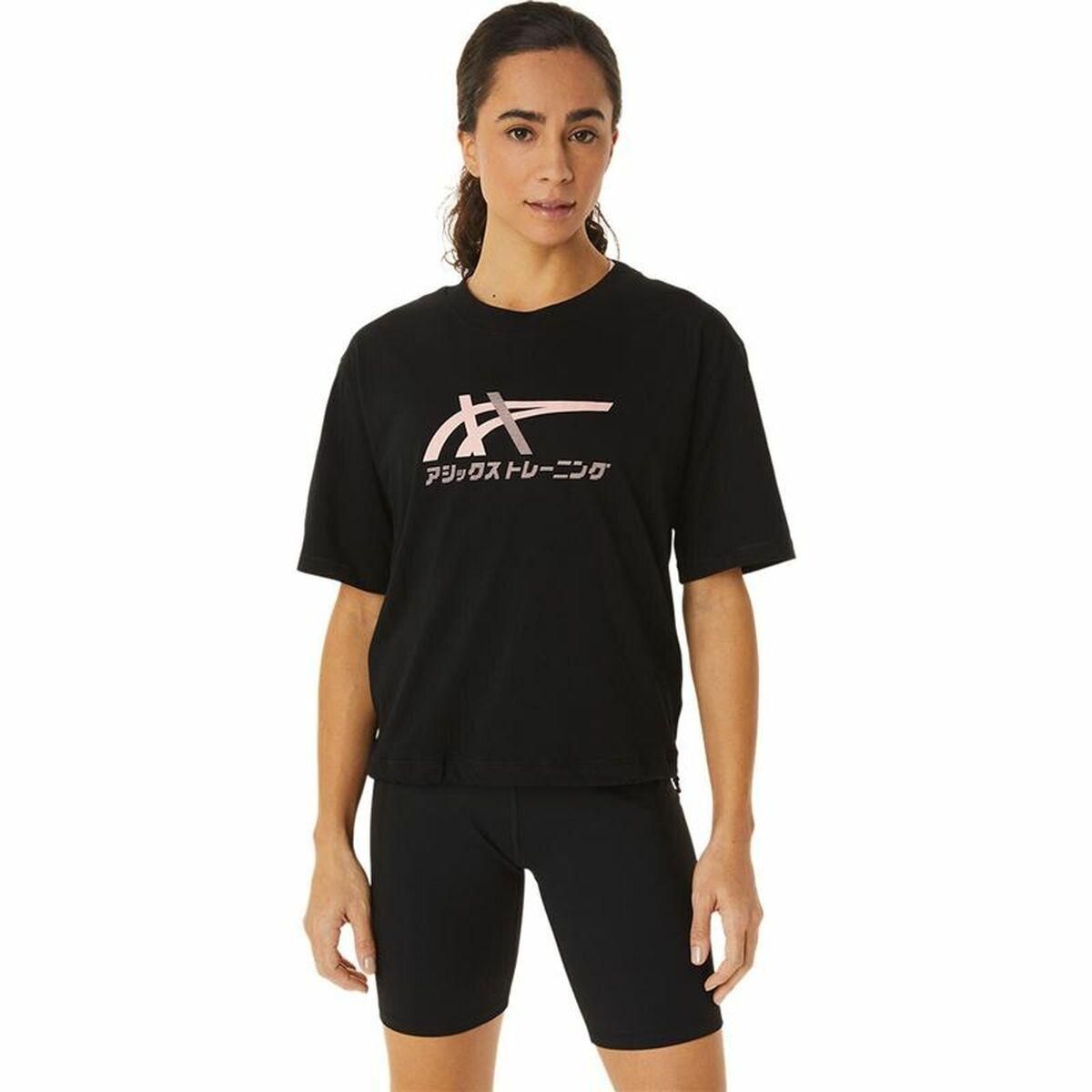 Kortærmet T-shirt til Kvinder Asics Tiger Sort M